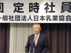 社員総会　川村会長挨拶