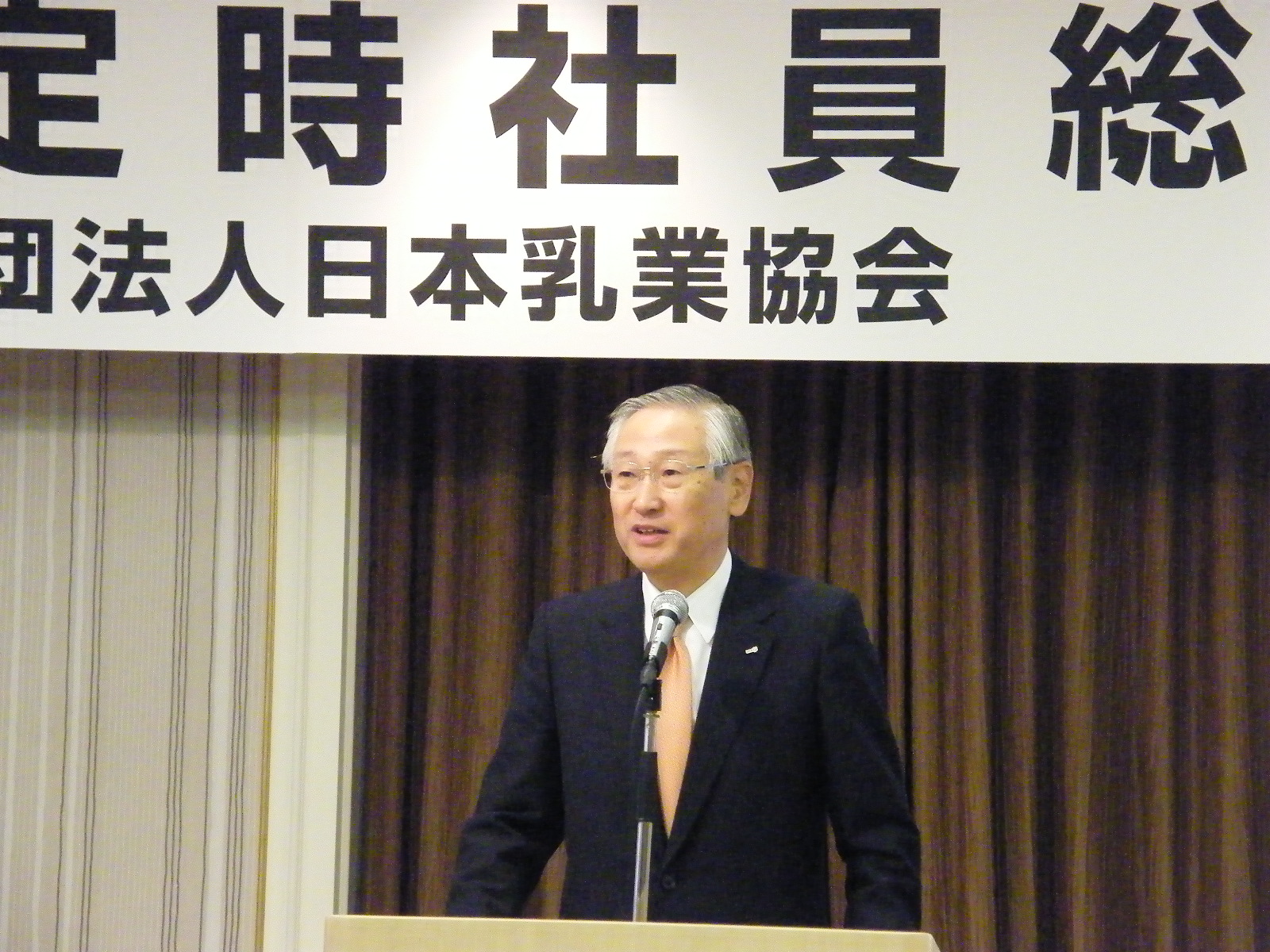 定時社員総会　川村会長挨拶