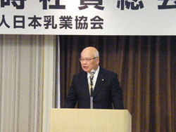 定時社員総会　宮原会長挨拶