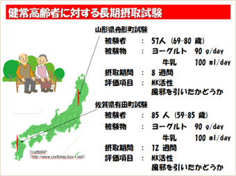 健常高齢者に対する長期摂取試験