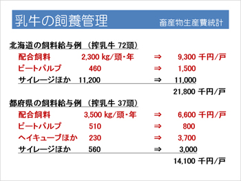 乳牛の飼養管理