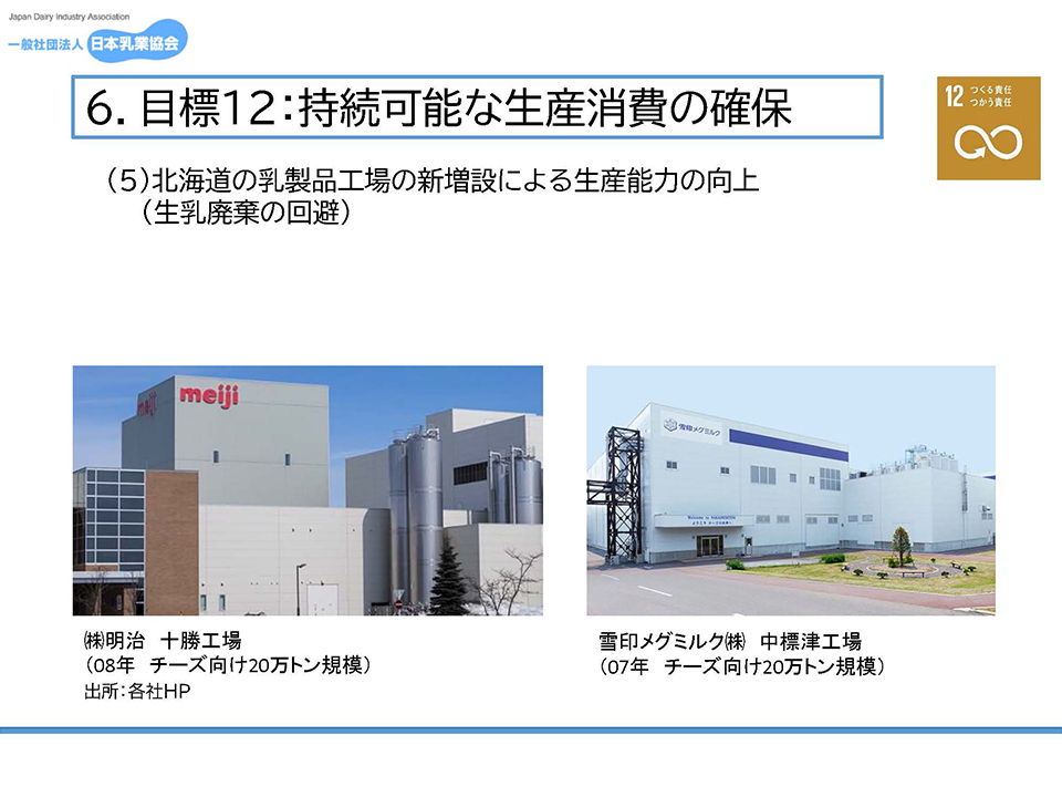 目標12:持続可能な生産消費の確保/生産能力の向上と廃棄の回避