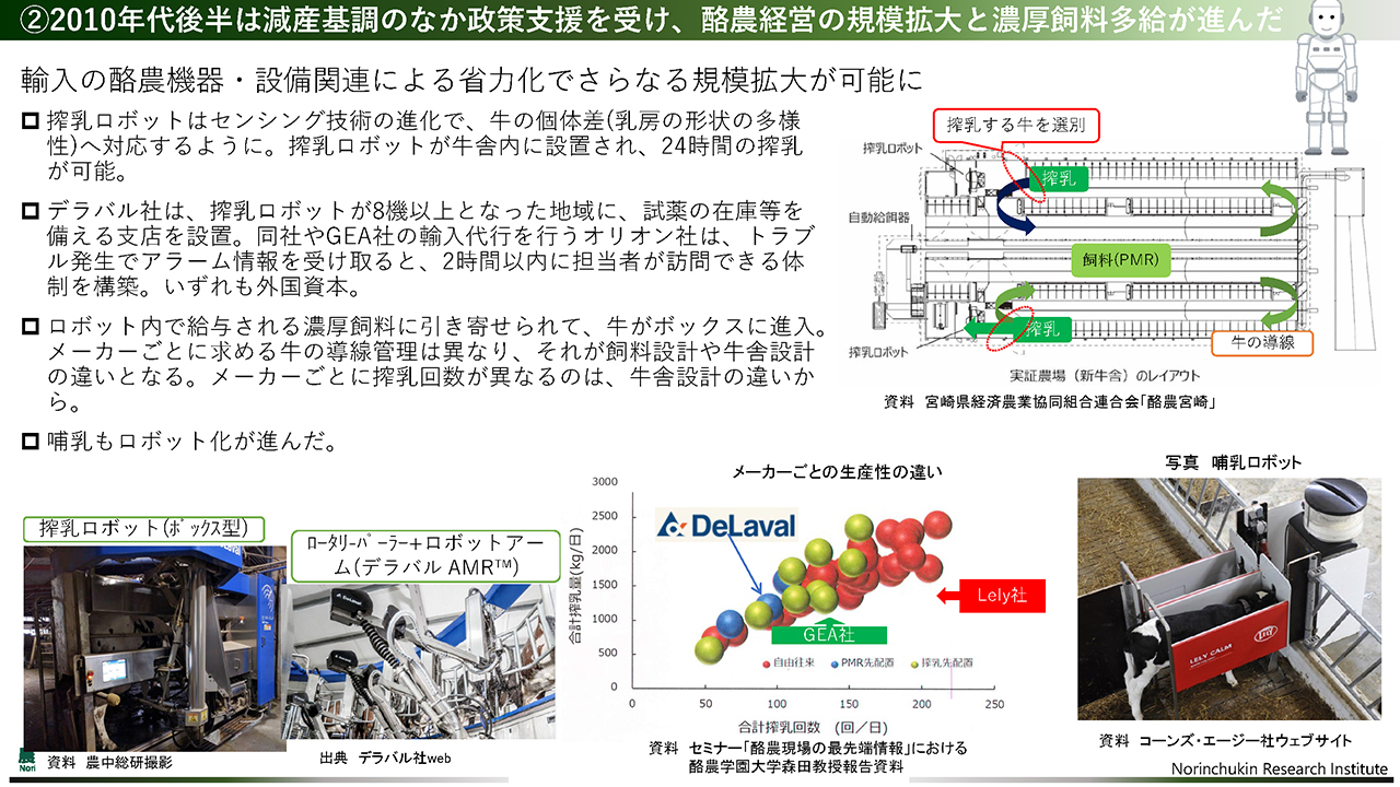 酪農機器・設備関連による省力化でさらなる規模拡大に