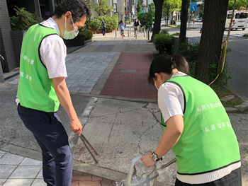 全国一斉清掃活動にチャレンジ！ 当日の様子