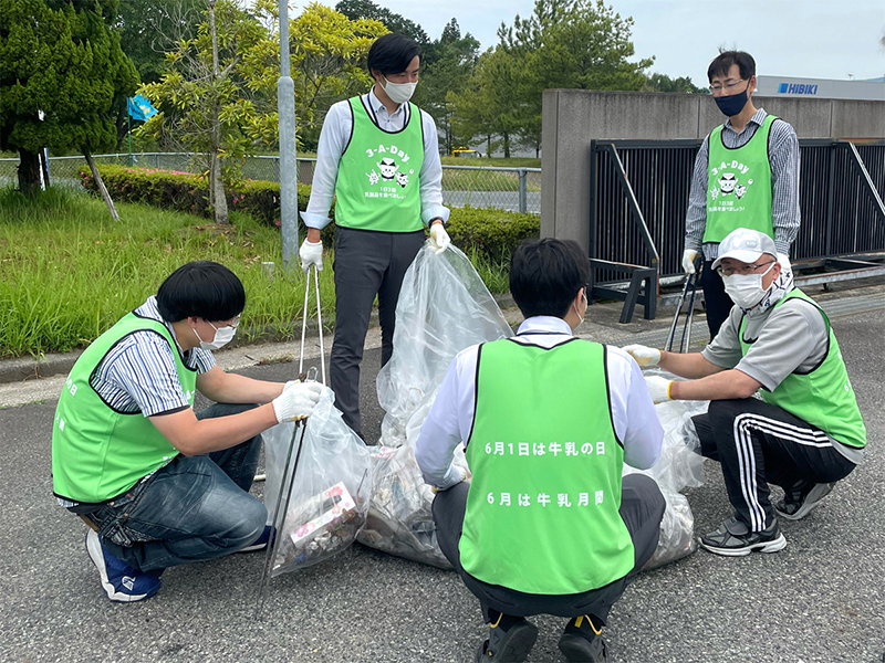 全国一斉清掃活動にチャレンジ! 当日の様子