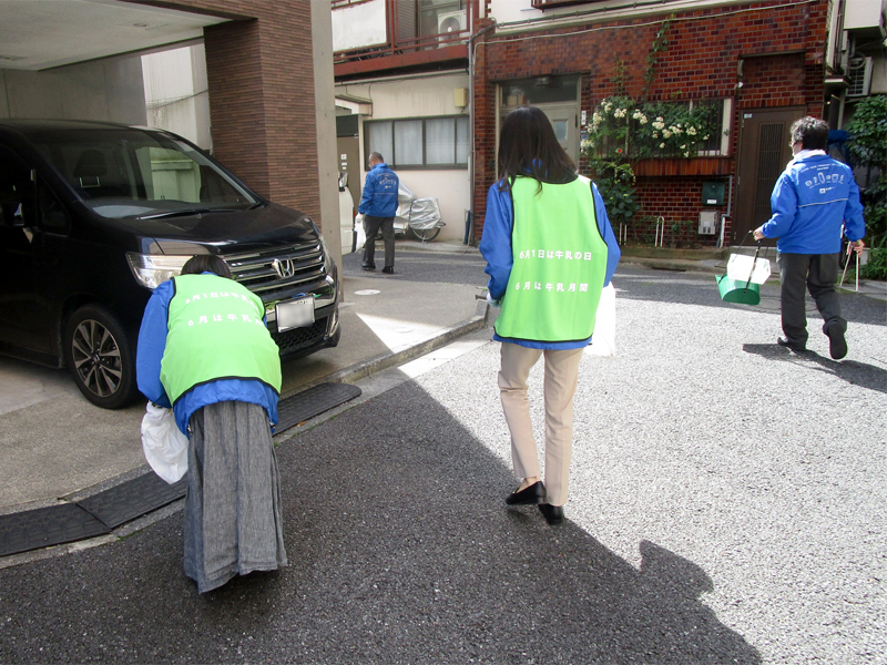 全国一斉清掃活動にチャレンジ！ 当日の様子