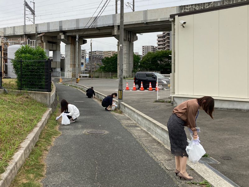 全国一斉清掃活動にチャレンジ！ 当日の様子