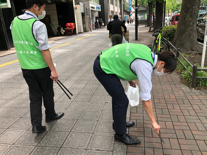 全国一斉清掃活動にチャレンジ！ 当日の様子