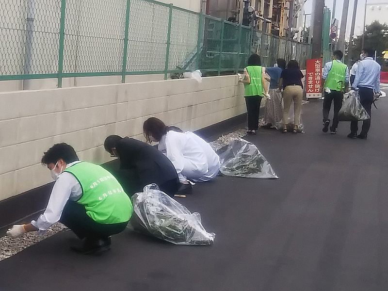 全国一斉清掃活動にチャレンジ! 当日の様子