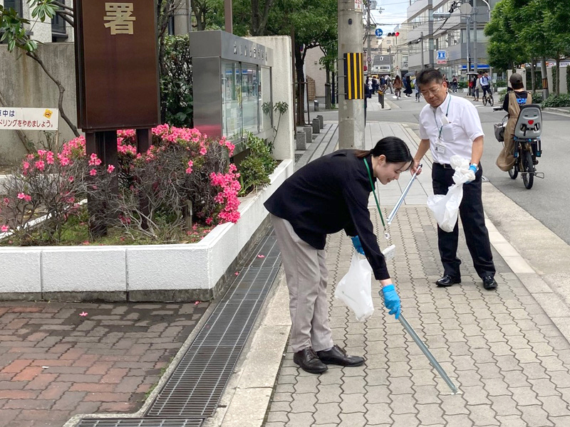 全国一斉清掃活動にチャレンジ! 当日の様子