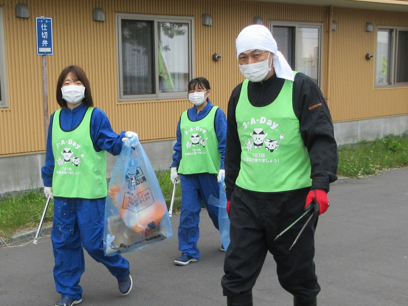 全国一斉清掃活動にチャレンジ！ 当日の様子