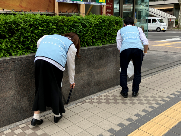 全国一斉清掃活動にチャレンジ! 当日の様子
